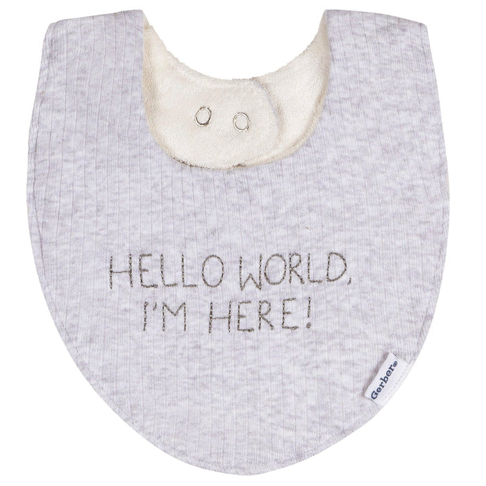 3-Piece Baby Neutral Moons Gown Set sleepwear Gerber®