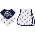 3-Pack Baby Neutral New England Patriots Bibs and Burp Cloth Set NFL NFL