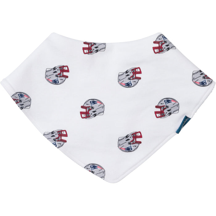 3-Pack Baby Neutral New England Patriots Bibs and Burp Cloth Set NFL NFL