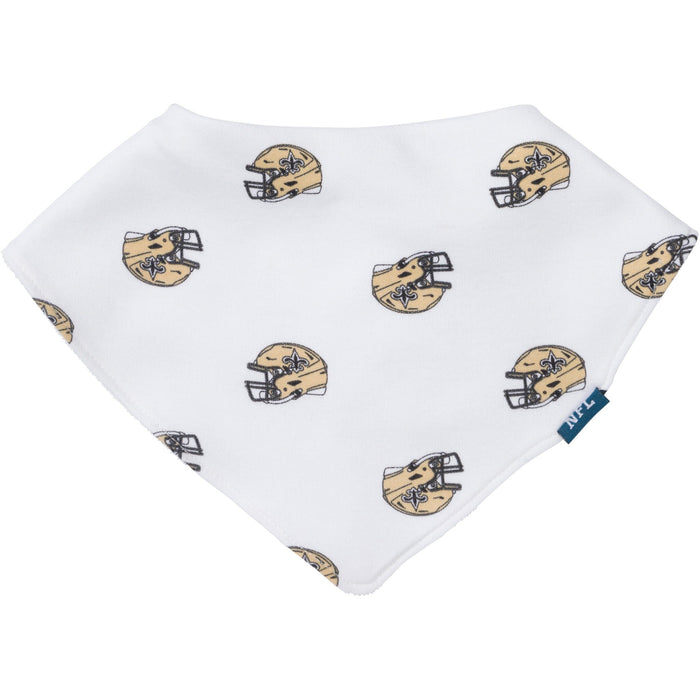 3-Pack Baby Neutral New Orleans Saints Bibs and Burp Cloth Set NFL NFL