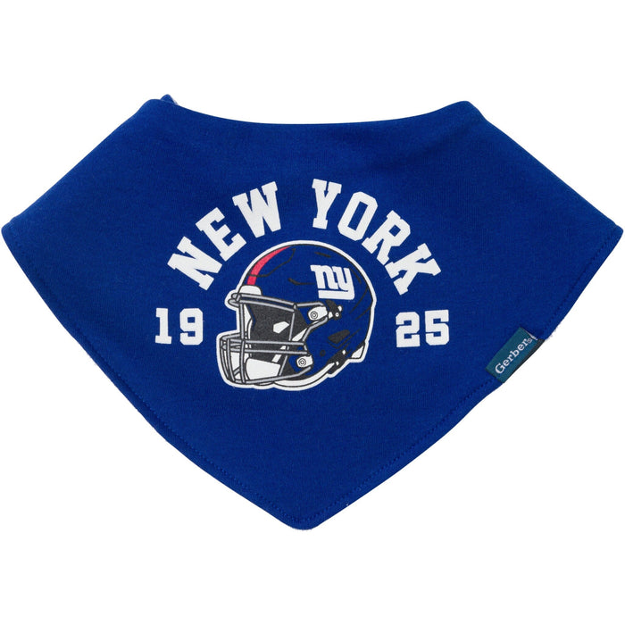 3-Pack Baby Neutral New York Giants Bibs and Burp Cloth Set NFL NFL