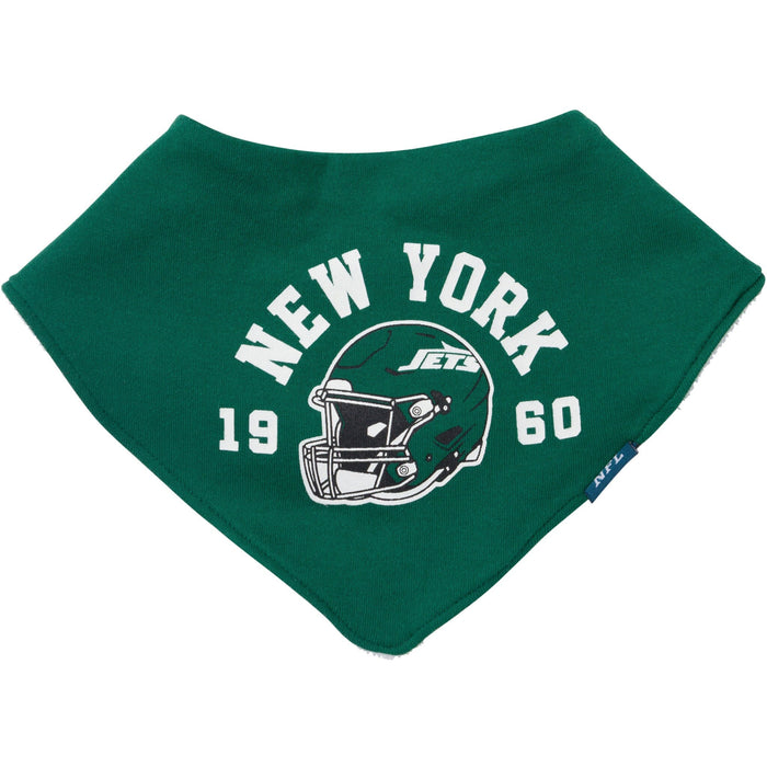 3-Pack Baby Neutral New York Jets Bibs and Burp Cloth Set NFL NFL