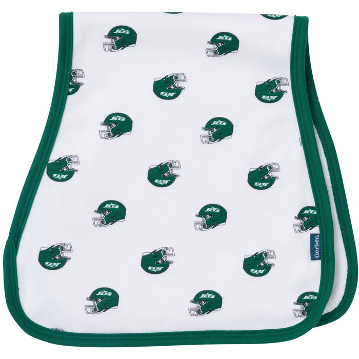 3-Pack Baby Neutral New York Jets Bibs and Burp Cloth Set NFL NFL