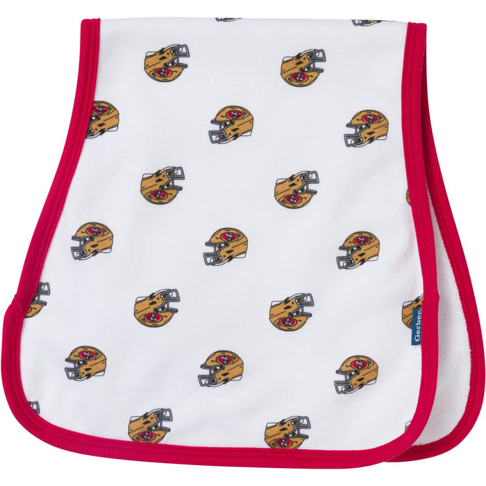 3-Pack Baby Neutral 49Ers Bibs and Burp Cloth Set NFL NFL