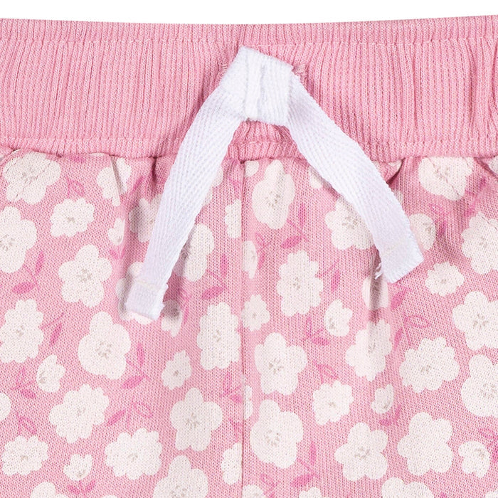 3-Piece Baby & Toddler Girls Ice Cream Knit Shorts Pants & Bottoms Gerber®