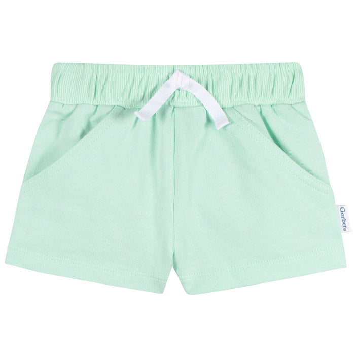 3-Piece Baby & Toddler Girls Ice Cream Knit Shorts Pants & Bottoms Gerber®