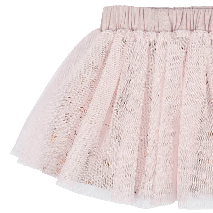 3-Piece Baby & Toddler Girls Purple Woodland French Terry Top, Tulle Tutu, & Legging Set