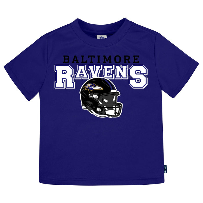 3-Piece Infant & Toddler Neutral Baltimore Ravens T-Shirts Tops NFL