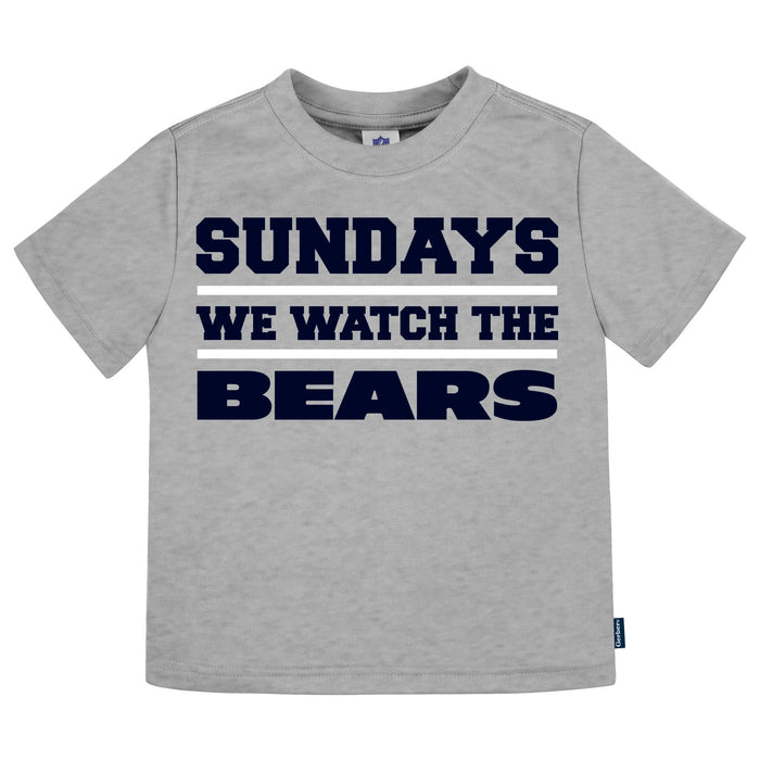 3-Piece Infant & Toddler Neutral Chicago Bears T-Shirts Tops NFL