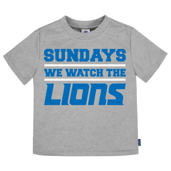 3-Piece Infant & Toddler Neutral Detroit Lions T-Shirts NFL NFL