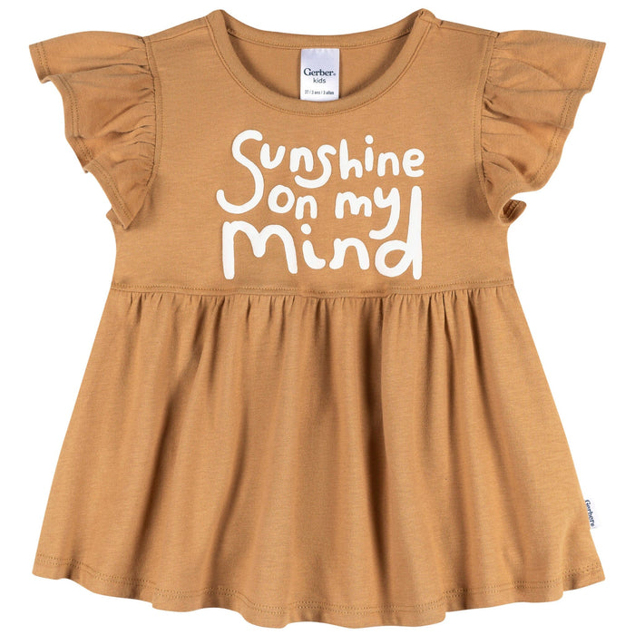 3-Piece Infant & Toddler Girls Daisy Sunshine T-Shirts & Shorts Outfits & Sets Gerber®