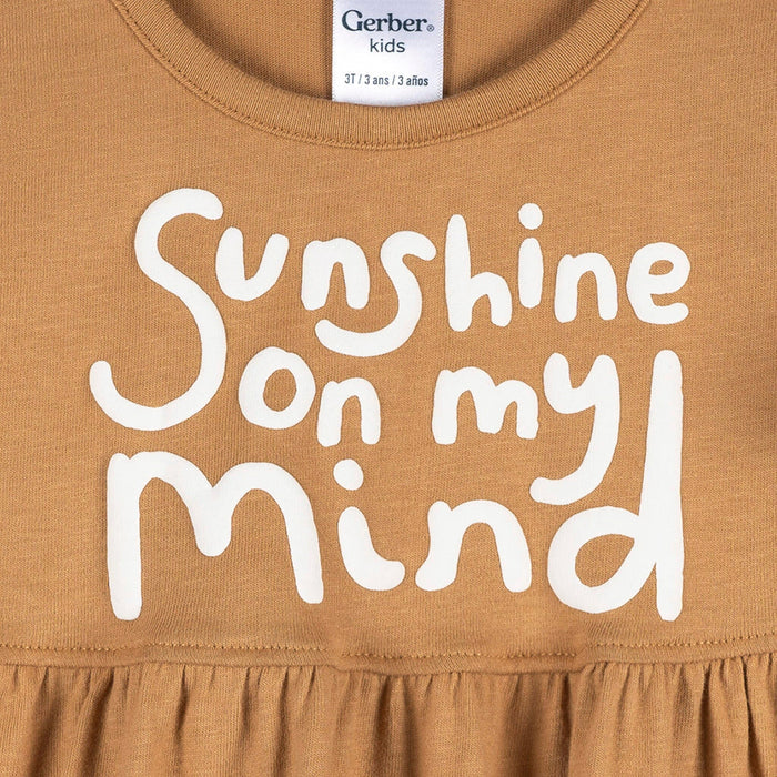 3-Piece Infant & Toddler Girls Daisy Sunshine T-Shirts & Shorts Outfits & Sets Gerber®