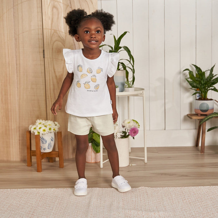 3-Piece Infant & Toddler Girls Lemons Shirts and Shorts Set outfits Gerber®