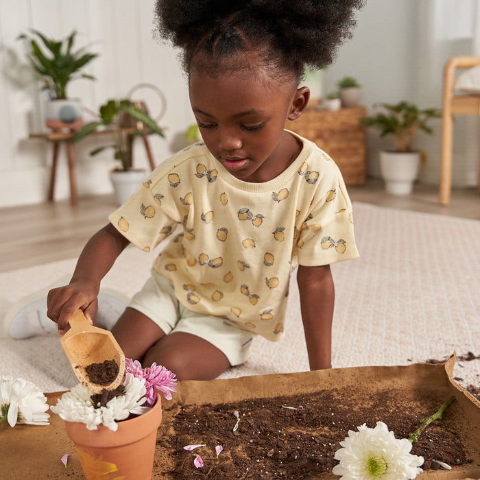 3-Piece Infant & Toddler Girls Lemons Shirts and Shorts Set outfits Gerber®