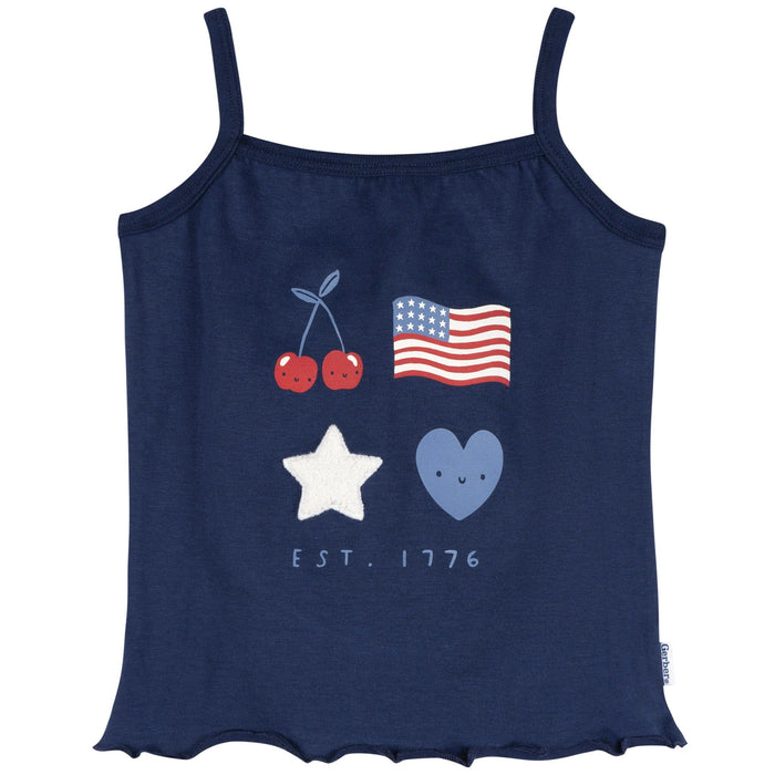 3-Piece Infant & Toddler Girls Usa T-Shirts & Shorts Outfits & Sets Gerber®