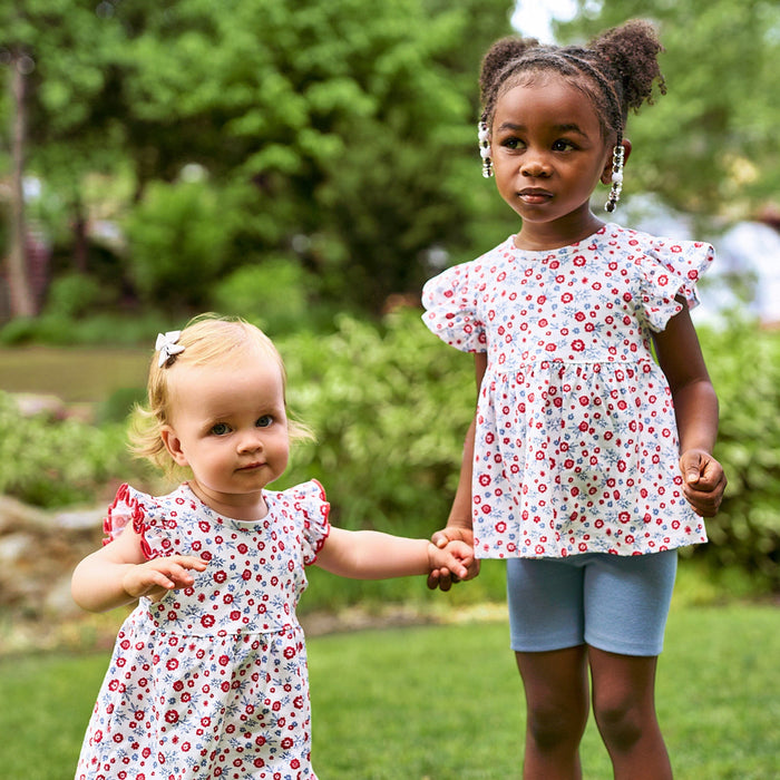 3-Piece Infant & Toddler Girls USA Shirts & Shorts Set outfits Gerber®