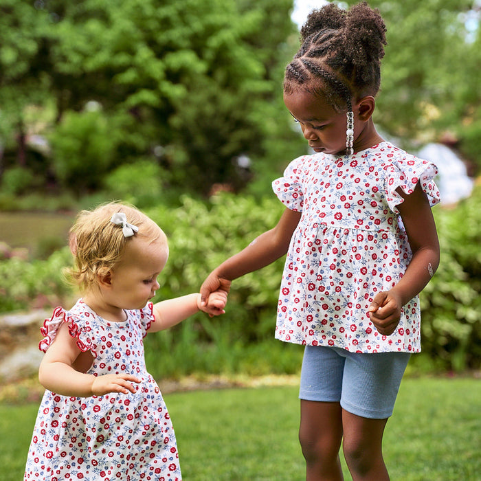 3-Piece Infant & Toddler Girls USA Shirts & Shorts Set outfits Gerber®