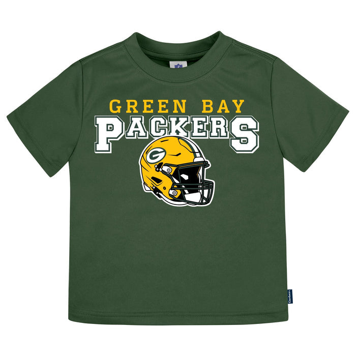 3-Piece Infant & Toddler Neutral Green Bay Packers T-Shirts Tops NFL