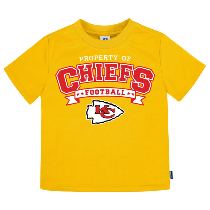 3-Piece Infant & Toddler Neutral Kansas City Chiefs T-Shirts Tops NFL