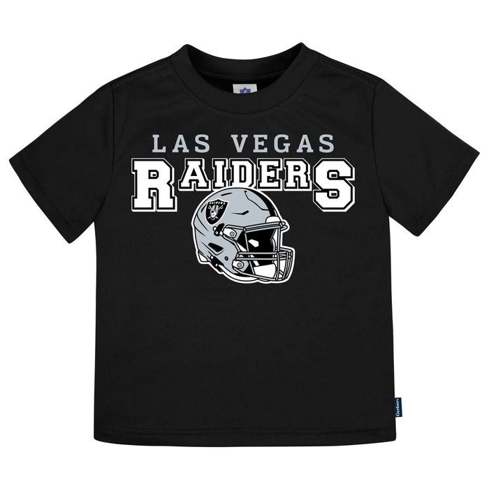3-Piece Infant & Toddler Neutral Las Vegas Raiders T-Shirts Tops NFL