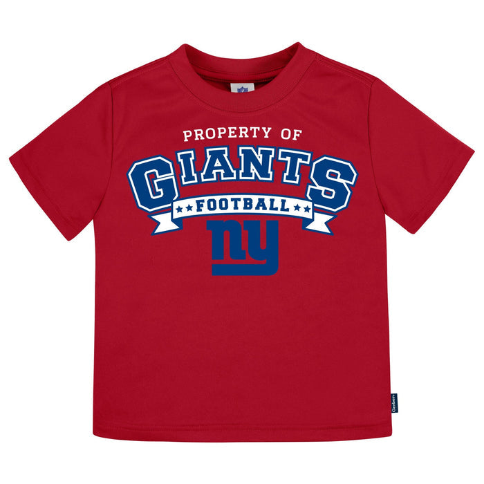 3-Piece Infant & Toddler Neutral New York Giants T-Shirts Tops NFL