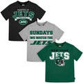 3-Piece Infant & Toddler Neutral New York Jets T-Shirts NFL NFL