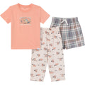 3-Piece Toddler Boys Woodlands T-Shirt, Shorts & Pants Pajama Set Sleepwear Gerber®