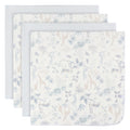 4-Pack Baby Boys Blue Leaf Cotton Flannel Blanket Blankets Gerber®