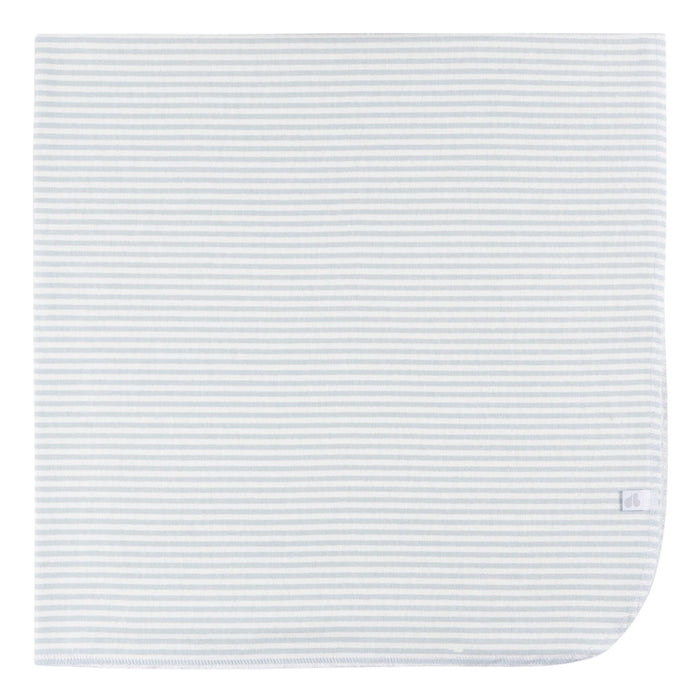 4-Pack Baby Boys Blue Leaf Cotton Flannel Blanket Blankets Gerber®