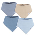 4-Pack Baby Boys Blue Multi Bandana Bib bibs Just Born®