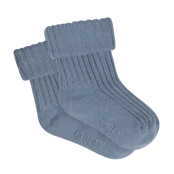 4-Pack Baby Boys Blue Rolled Cuff Ribbed Socks socks modern moments™ by Gerber®