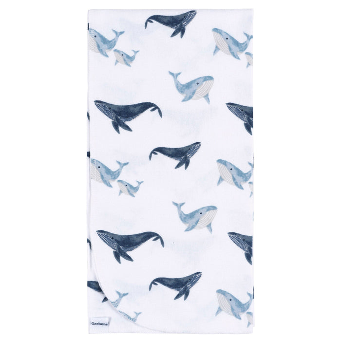 4-Pack Baby Boys Coastal Calm Flannel Blankets