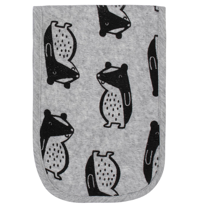 4-Pack Baby Boys Comfy Stretch Badger Burp Cloths-Gerber Childrenswear