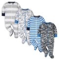 4-Pack Baby Boys Dino Sleep N' Plays-Gerber Childrenswear