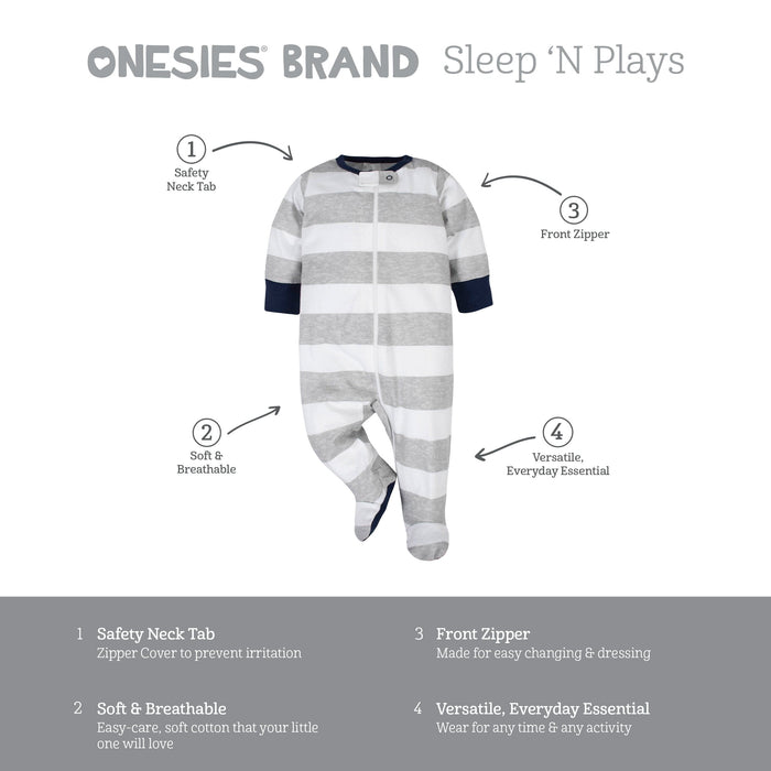 4-Pack Baby Boys Dino Sleep N' Plays
