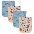 4-Pack Baby Boys Fox Terry Burpcloths