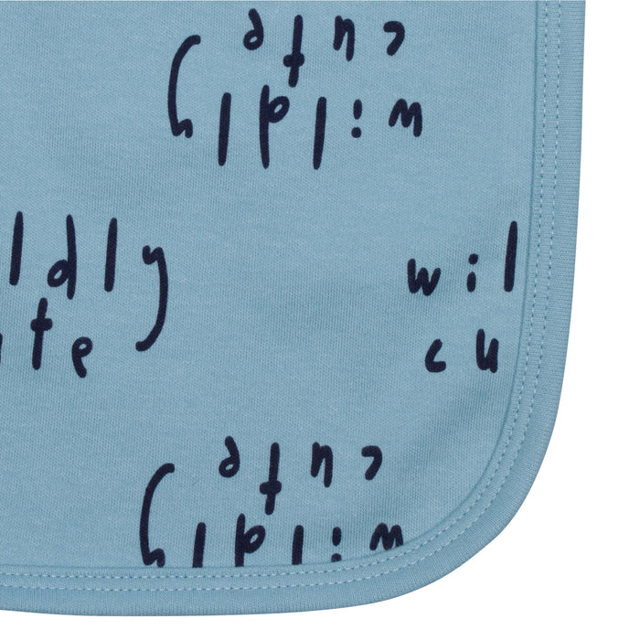 4-Pack Baby Boys Fox Terry Burpcloths