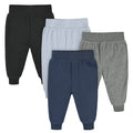 4-Pack Baby Boys Navy & Gray Microfleece Pants-Gerber Childrenswear