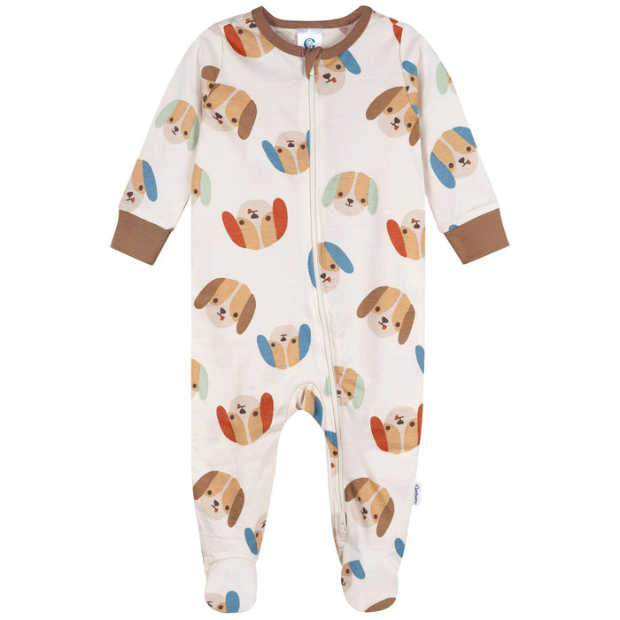 4-Pack Baby Boys Pampered Pups Onesies® Bodysuits and Sleep 'N Play outfits Gerber®