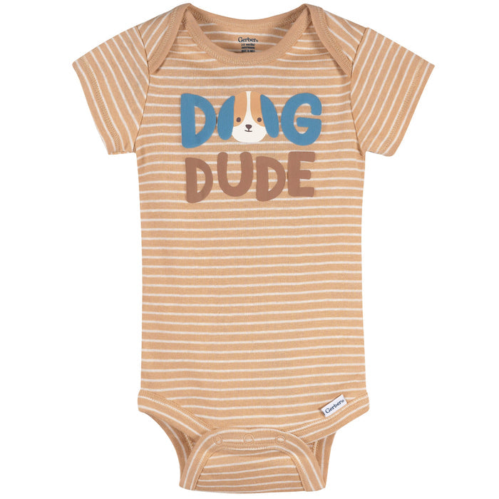 4-Pack Baby Boys Pampered Pups Onesies® Bodysuits and Sleep 'N Play outfits Gerber®