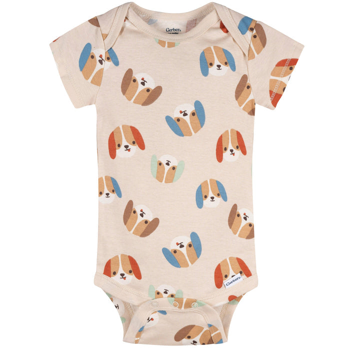 4-Pack Baby Boys Pampered Pups Onesies® Bodysuits and Sleep 'N Play outfits Gerber®