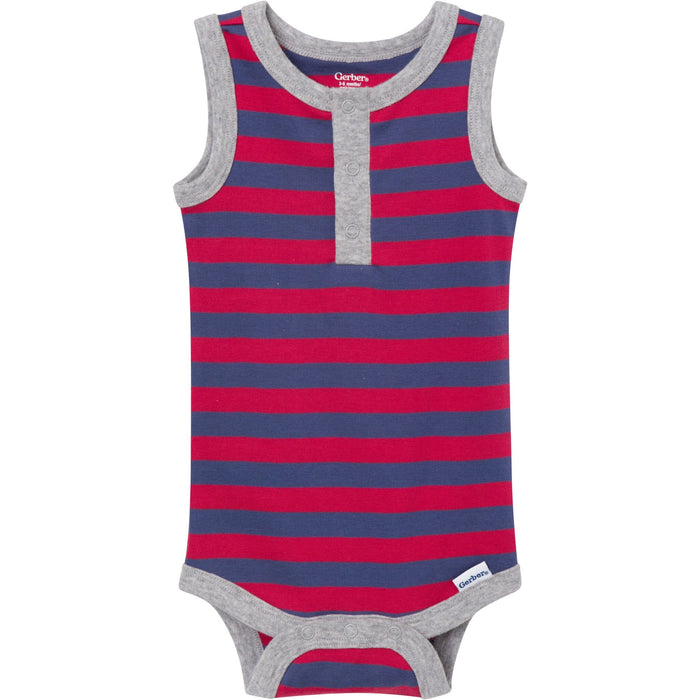 4-Pack Baby Boys Stars & Stripes Sleeveless Bodysuits onesies Gerber®