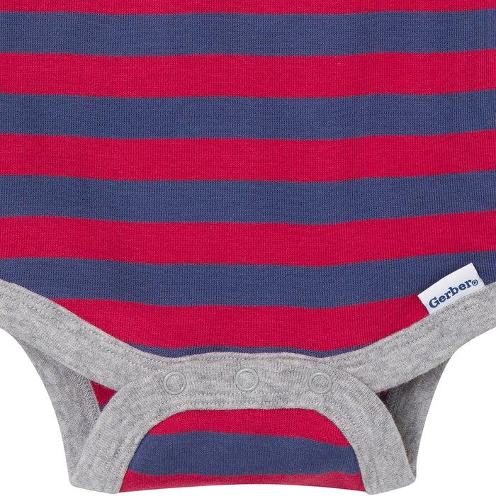 4-Pack Baby Boys Stars & Stripes Sleeveless Bodysuits onesies Gerber®