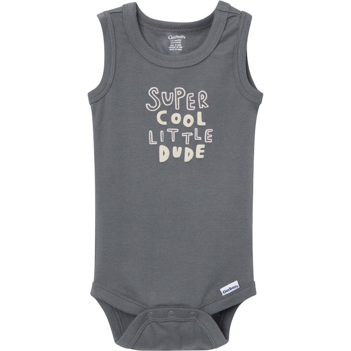 4-Pack Baby Boys Surfer Dude Sleeveless Bodysuits onesies Gerber®