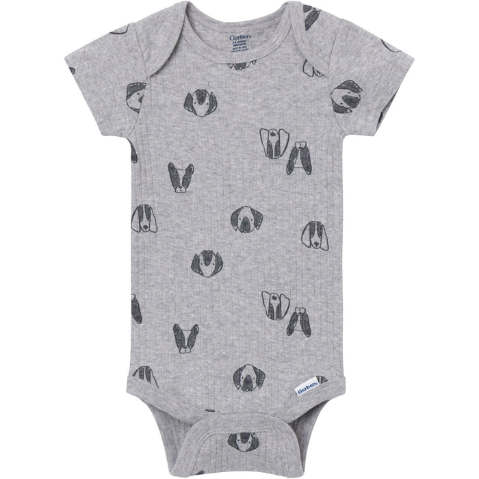 4-Pack Baby Boys Trucks & Dogs Short Sleeve Bodysuits onesies Gerber®