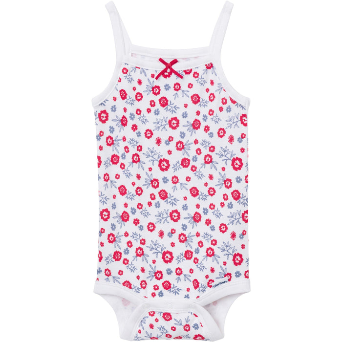4-Pack Baby Girls Americana Sleeveless Bodysuits onesies Gerber®