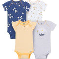 4-Pack Baby Girls Bee Flower Garden Short Sleeve Bodysuits onesies Gerber®
