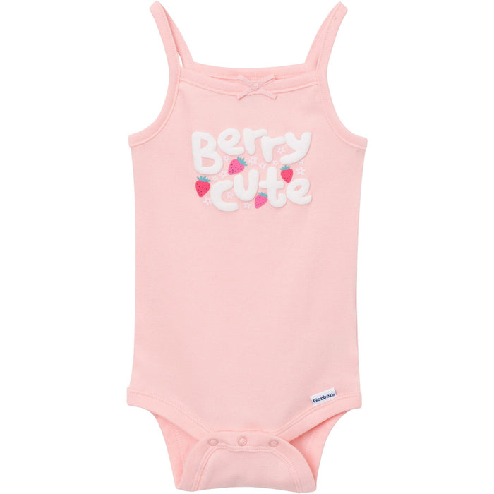 4-Pack Baby Girls Berries Sleeveless Bodysuits onesies Gerber®
