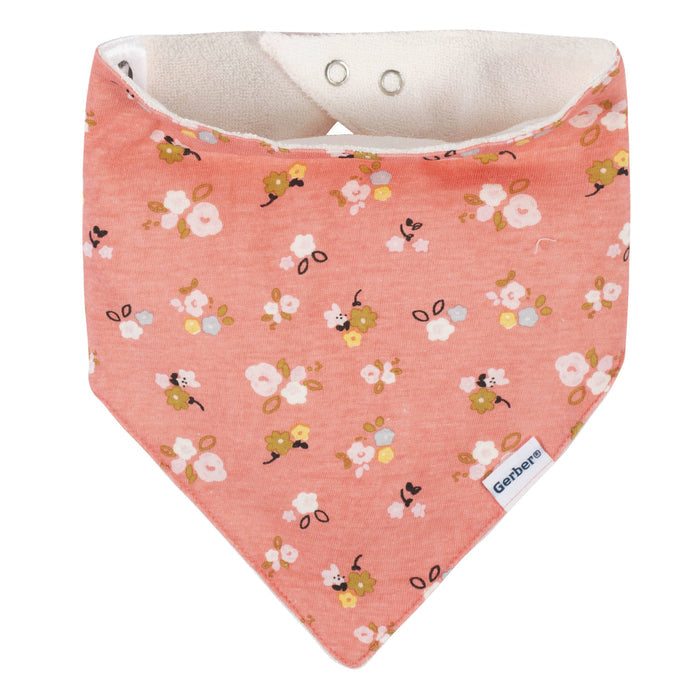 4-Pack Baby Girls Bunny Ballerina Bandana Bibs-Gerber Childrenswear