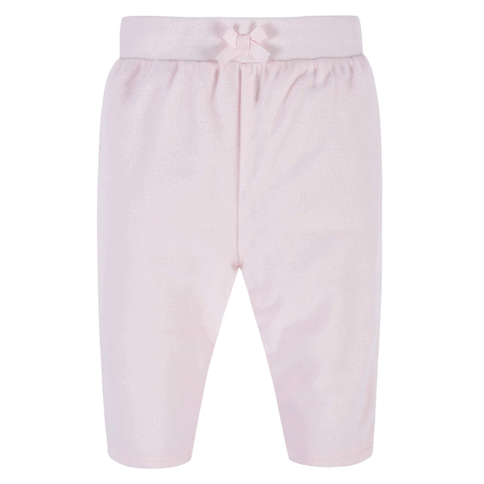 4-Pack Baby Girls Floral Microfleece Pants-Gerber Childrenswear